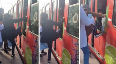 فيديو صعود ركاب المترو عبر باب مهشّم : شركة نقل تونس توضّح