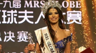 لبنانية تفوز بمكلة جمال سيدات كوكب الارض