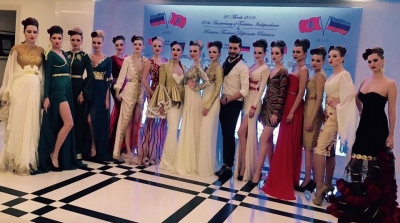 عرض ازياء للمصمم مهدي قلال في موسكو ( صور) 