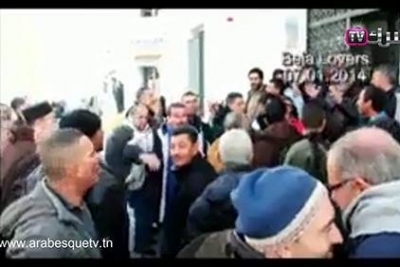 باجة: محتجون يرفعون شعار "يحيا بن علي"
