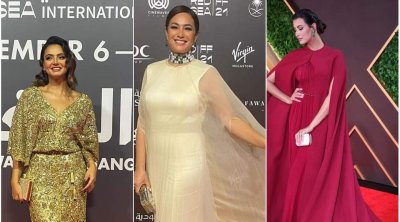 نجمات تونسيات بإطلالات محتشمة في إفتتاح مهرجان البحر الأحمر بالسعودية 