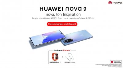 Avec le nouveau HUAWEI nova 9 et AppGallery, vous en avez encore plus à portée de main