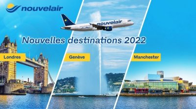 Nouvelair lance les vols vers Londres, Manchester et Genève