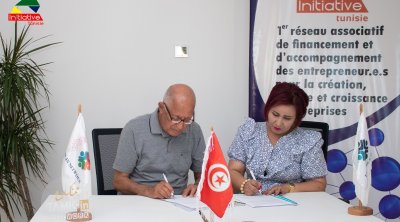 Convention entre le cabinet Tamk-in  et le réseau 'Initiative Tunisie' 