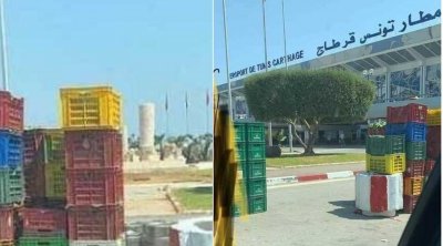 L’OACA s’explique sur les cageots de fruits et légumes se trouvant à l’aéroport Carthage 