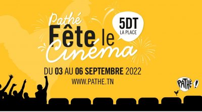 Le cinéma en fête du 03 au 06 Septembre  au cinéma Pathé Azur City  et Centre commercial Azur City
