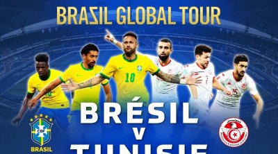Brésil-Tunisie le 27 septembre au Parc des Princes à 20h30