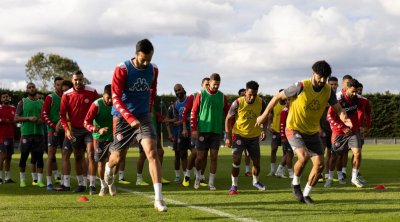 المنتخب الوطني التونسي يرفع نسق التحضيرات استعدادا لمباراة البرازيل 