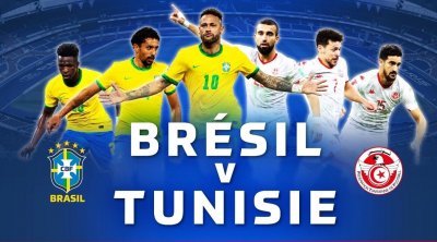 Mondial 2022-Préparation : Tunisie-Brésil sur AlKaas