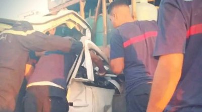 الحمامات : إصابات في اصطدام شاحنة لنقل الغاز بسيارة أجرة