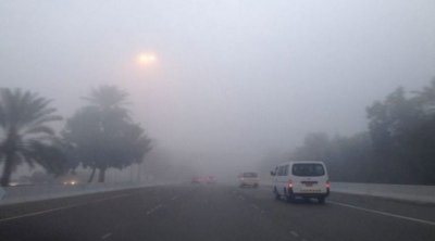 Tunisie : Brouillard et ciel partiellement gris