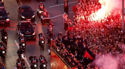 شاهد ...إستقبال اسطوري للمنتخب المغربي بعد إنجازة التاريخي في كأس العالم 