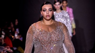 Ameni Esseibi défile pour le couturier libanais Georges Hobeika