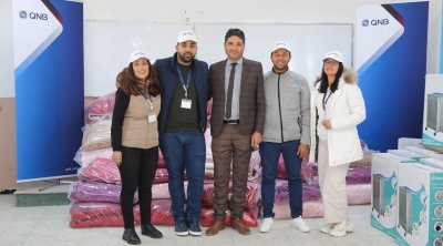 Kasserine : QNB Tunisie rend de l'espoir aux élèves du Foyer Scolaire 25 juillet à travers l'action ''Hiver au chaud''