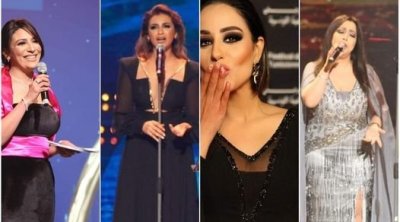 بالصور : إطلالات الفنانات التونسيات في افتتاح مهرجان الأغنية التونسية 