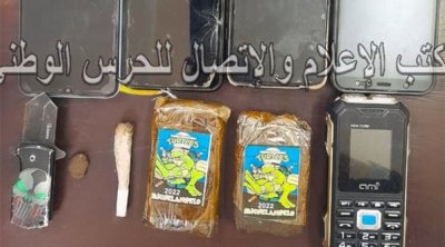 القصرين: حجز كمية كبيرة من الزطلة وهواتف جوالة