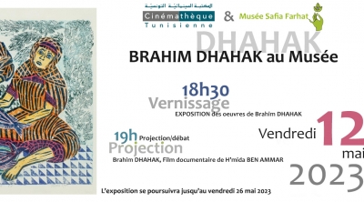 Brahim Dhahak au musée Safia Farhat  ,le vendredi 12 mai 2023