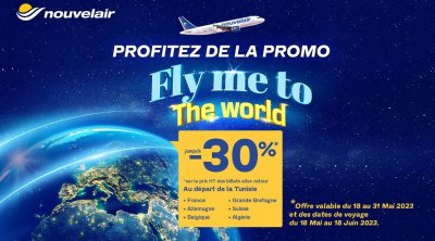 Nouvelair lance sa promo estivale ''Fly Me To The World''