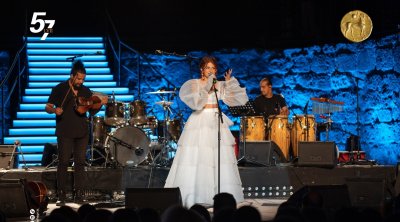 نسرين ووائل جابر و سعاد ماسي يلتقون في سهرة مشتركة بمهرجان قرطاج