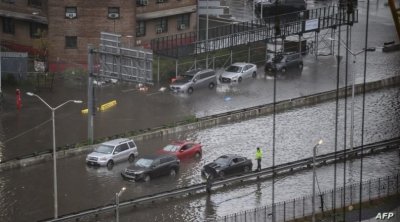 أمطار غزيرة وفيضانات تشلّ مدينة نيويورك