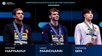 أحمد الحفناوي يتصدّر الاستفتاء و الصيني يحصد جائزة أفضل سباح لسنة 2023
