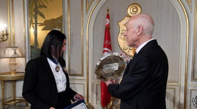 قيس سعيّد يشيد بموقف أنس جابر من الأوضاع في غزة
