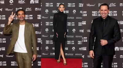 ظافر العابدين يحتفل بعرض فيلمه ''أنف و 3 عيون'' في مهرجان البحر الأحمر