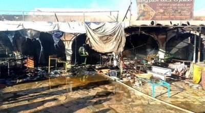حريق سوق الحنة بقابس : فتح تحقيق في شبهة إضرام النار عمدًا