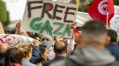 وقفة احتجاجية في تونس للتنديد بتواصل سياسة التجويع في غزة