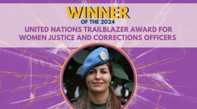 عسكرية تونسية تتحصل على جائزة الريادة الأممية لسنة 2024