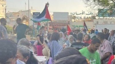 مسيرة شعبية في تونس تنديدا بتواصل جرائم الاحتلال على غزة