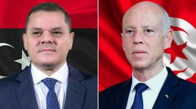 Saïed et le chef du gouvernement libyen d'unité nationale échangent les voeux de l'Aïd
