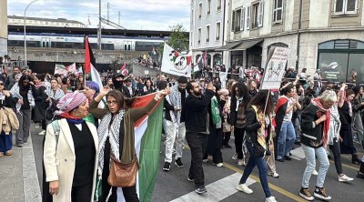 مسيرة تضامنية مع فلسطين تجوب شوارع جنيف