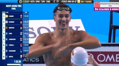 أحمد الجوادي بطل العالم في سباق 800 متر سباحة حرة