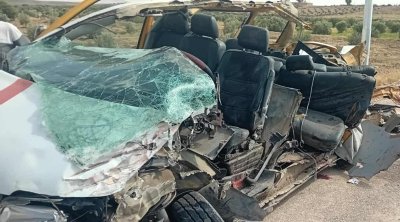 حادث مرور مروع يخلف 5 قتلى في سيدي بوزيد