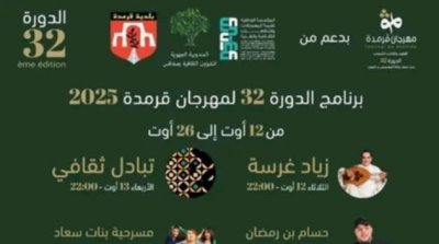 صفاقس : 12 عرضا فنيا سيؤثث الدورة ال32 لمهرجان قرمدة 