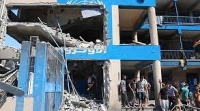 رايتس ووتش : بسبب قصف إسرائيل للمدارس لا مكان آمن في غزّة