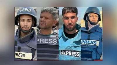 استشهاد 4 صحفيين بينهم فريق الجزيرة و11 فلسطينيا آخرين