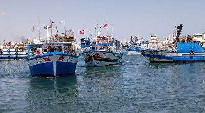 مراكب من جرجيس وجربة تبحر تضامنًا مع أسطول الصمود (صور)