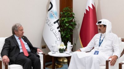 غوتيريش لأمير قطر: الهجوم الإسرائيلي انتهاك صارخ للقانون الدولي