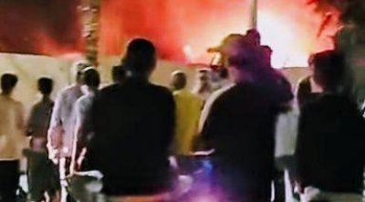 حريق يلتهم سوق ليبيا الأسبوعية في سيدي بوزيد