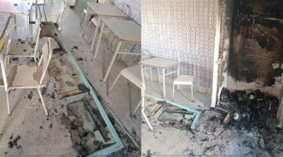 سيدي بوزيد : مدرستان تتعرّضان إلى النهب والحرق