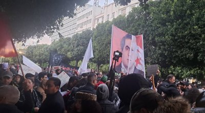 مسيرة احتجاجية حاشدة في تونس 