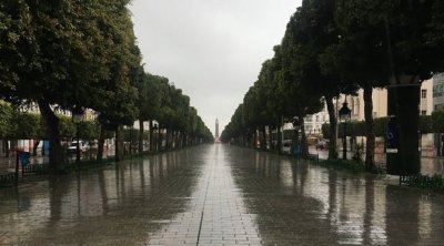 سحب كثيفة و أمطار متفرقة في تونس 