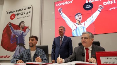 En Images : Ooredoo Tunisie Sponsor Officiel du Champion du monde Mohamed Khalil Jendoubi