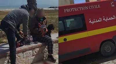 كلاب سائبة تهاجم امرأة في حمام الانف 