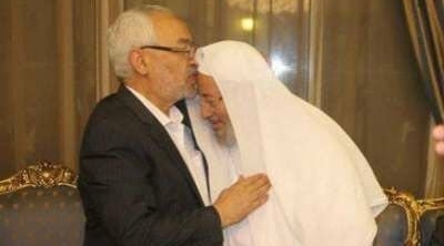 الغنوشي يغادر النهضة لخلافة القرضاوي