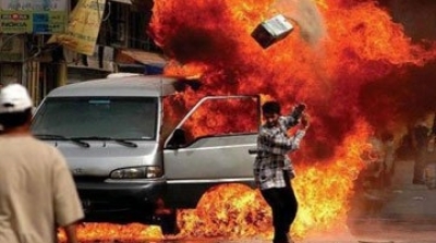 مقتل 8 عراقيين وإصابة 12 في انفجارين شمال شرقي بغداد 