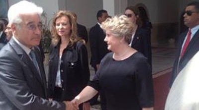 اول ظهور رسمي لزوجة المرزوقي 