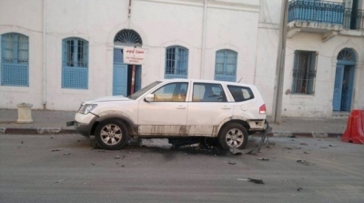 عبوة ناسفة تتسبب في انفجار سيارة للحرس الوطني بحلق الوادي